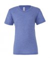 Heren T-shirt Bella Triblend Crew Neck 3413 Blue Triblend